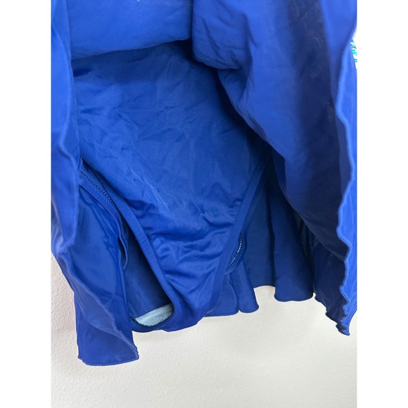 Maxine of Hollywood Women 16W Tropical Floral Swimdress Blue One Piece 9JLFE77W - Picture 4 of 9